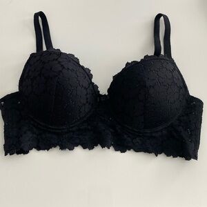Laura Ashley Black lace bra